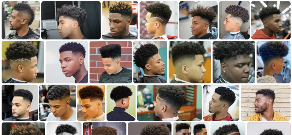 Curly High Top Fade